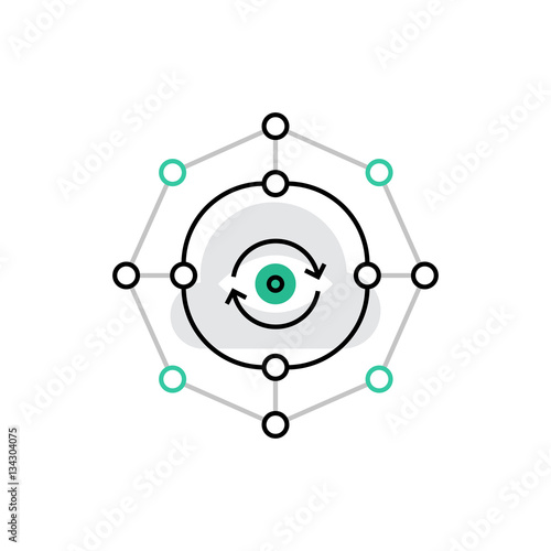Big Data Monoflat Icon.