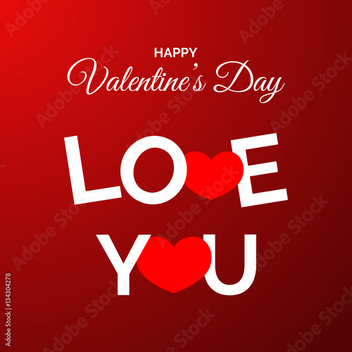 Valentines day heart love background eps 10