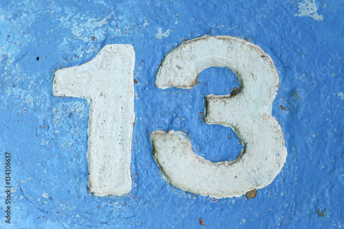 Number thirteen - Stock image