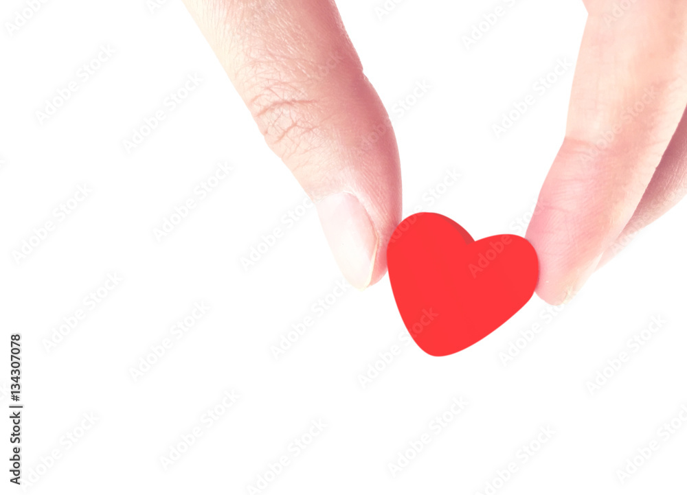 Obraz premium Hand holding a heart.valentine.
