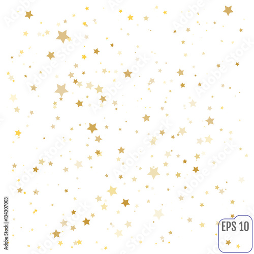 Vector gold confetti background for luxury greeting rich card. G