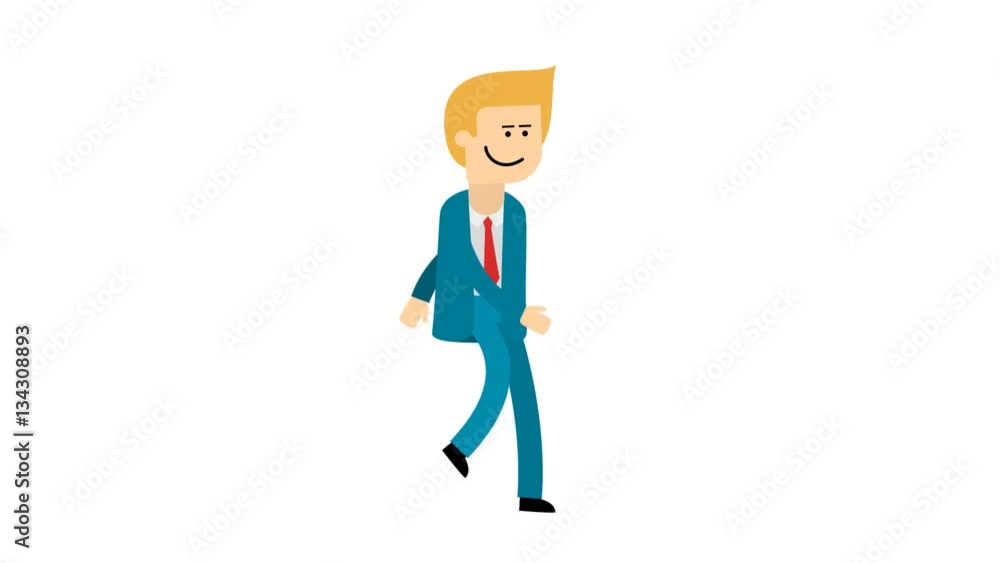 Blond man in a blue suit standing, walking, stops. Footage looped animation on transparent background PNG+Alpha. Blond man in a blue suit standing, walking, stops. Footage looped animation on transparent background PNG+Alpha.
