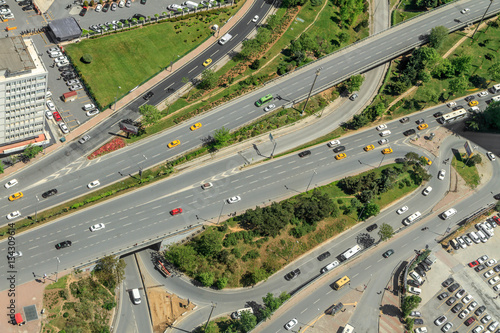 road aerial view