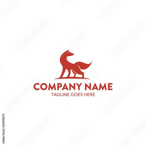 Unique Fox Logo Template © vectorich