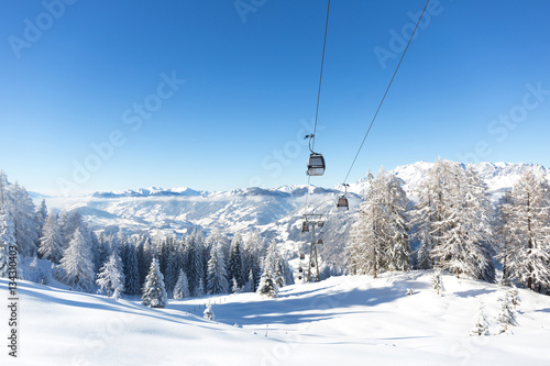 Ski resort in Austrian Alps