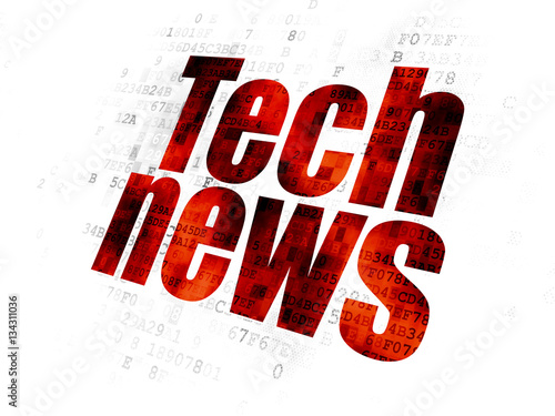 News concept  Tech News on Digital background