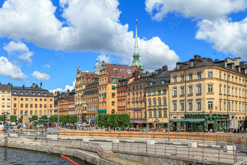 Stockholm, Sweden - July 5, 2016: old building in the center of Stockholm