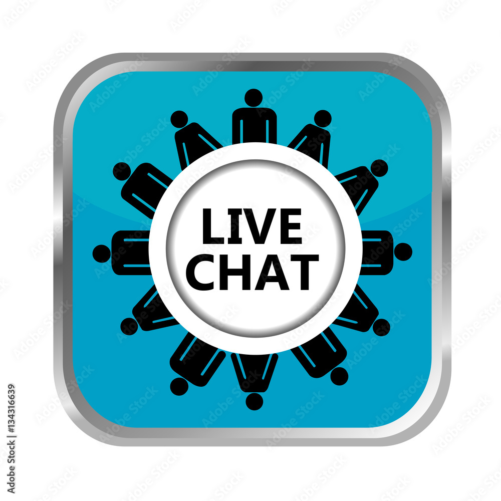 Vettoriale Stock Live chat button Adobe Stock