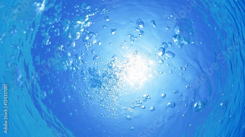 bubbles under water