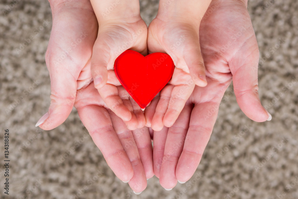 Fototapeta premium gemeinsam mit herz