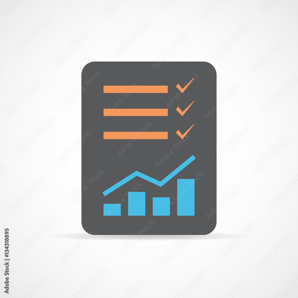 Checklist icon. Vector illustration. Checklist icon. Vector illustration.