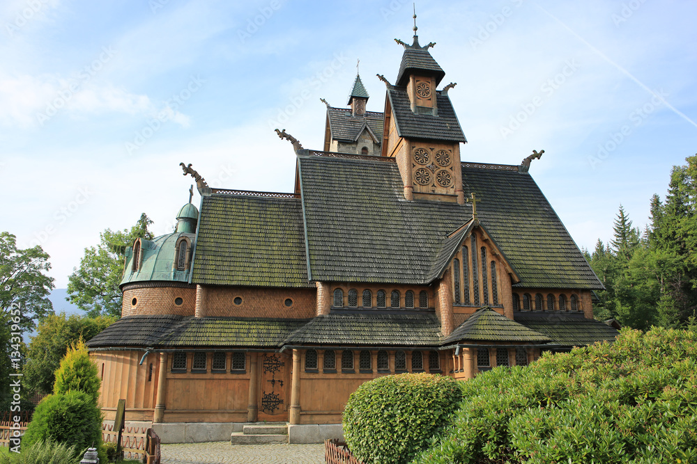 The medieval Church Wang in Poland