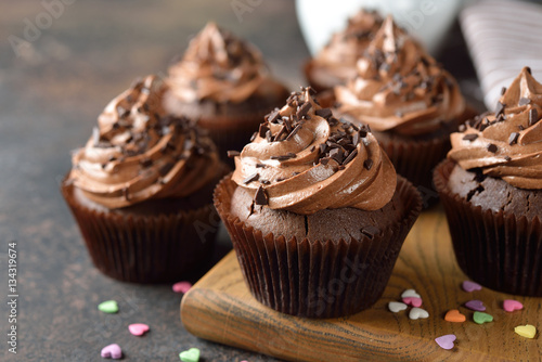 Chocolate cupcakes фототапет