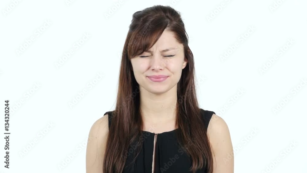 Waving Finger to Reject, No by Young Girl Waving Finger to Reject, No by Young Girl