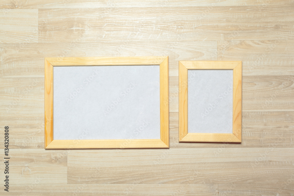 photo frames on the wooden wall photo frames on the wooden wall