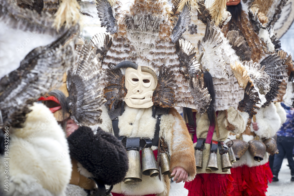 Bulgaria Traditional Masquerade Games Stock Photo | Adobe Stock