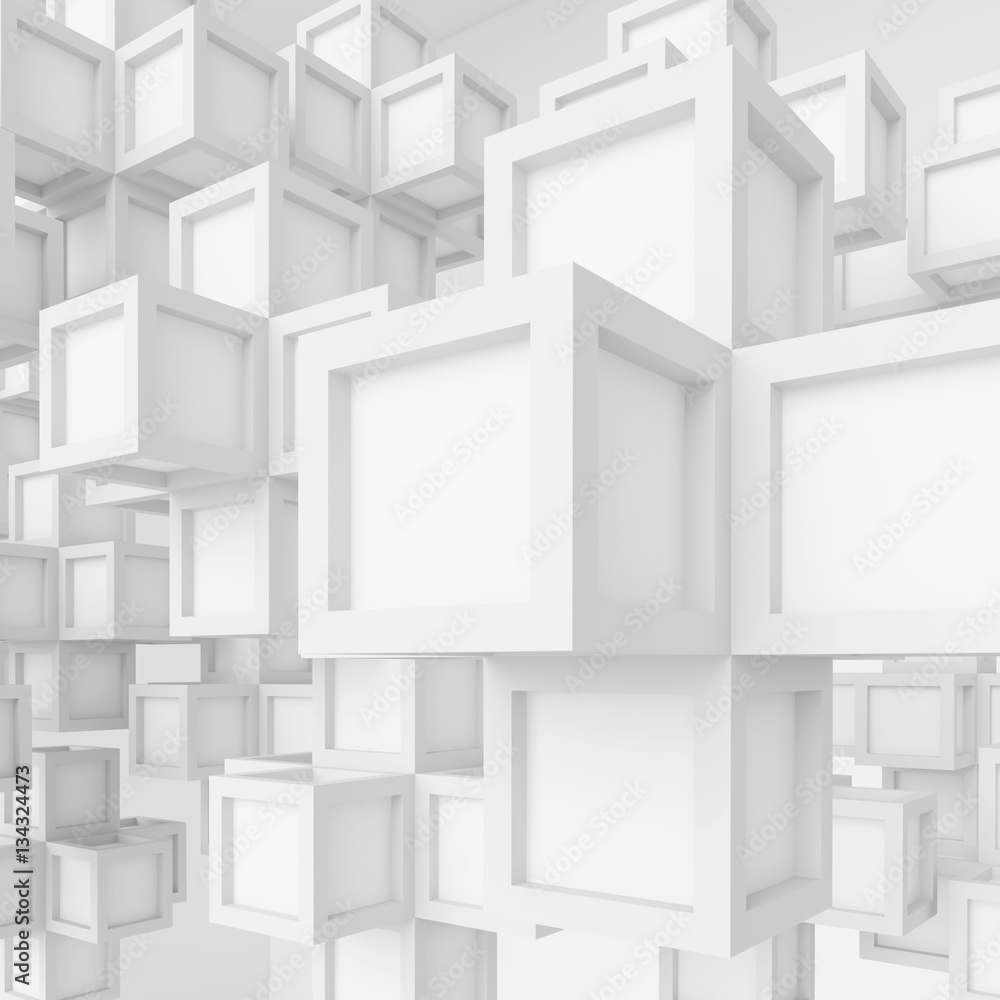 White Cubes Background White Cubes Background
