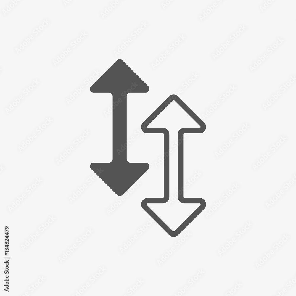 arrow icon stock vector illustration flat design arrow icon stock vector illustration flat design