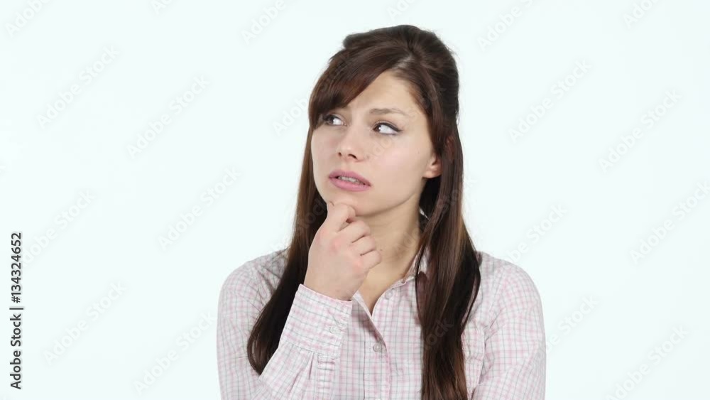 Thinking Young Girl Thinking Young Girl
