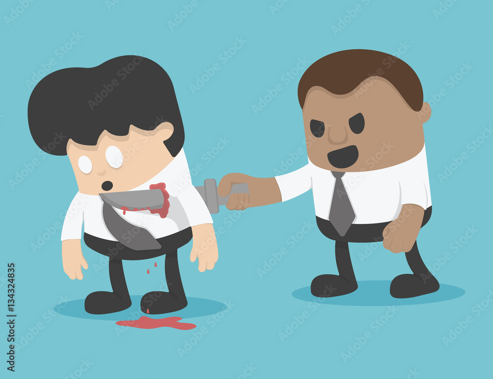 illustration Businessman blackmail Concept illustration Businessman blackmail Concept