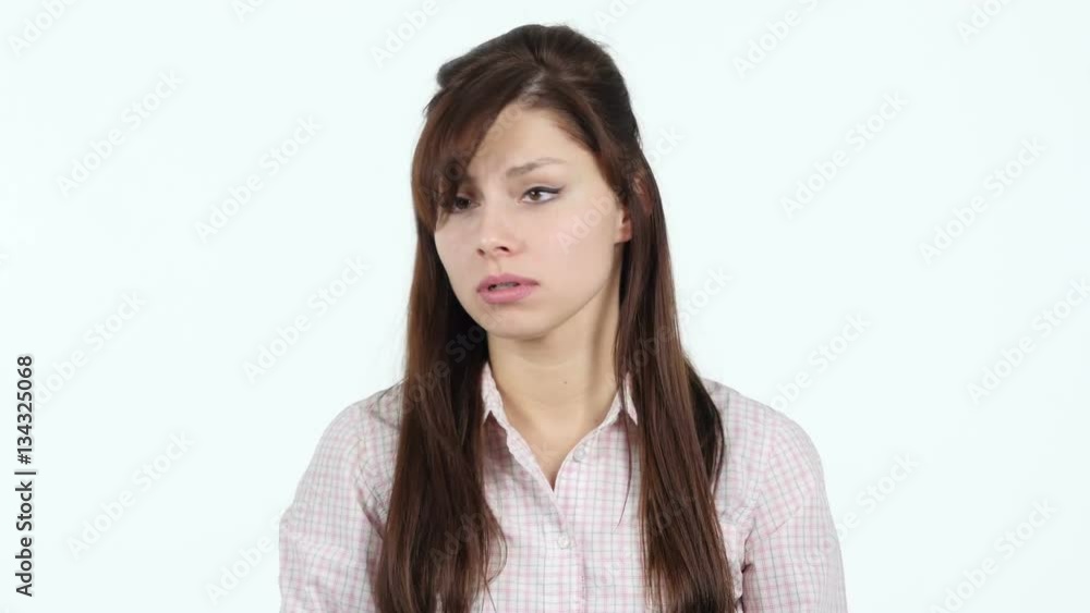Angry Young Girl Yelling at Camera Angry Young Girl Yelling at Camera