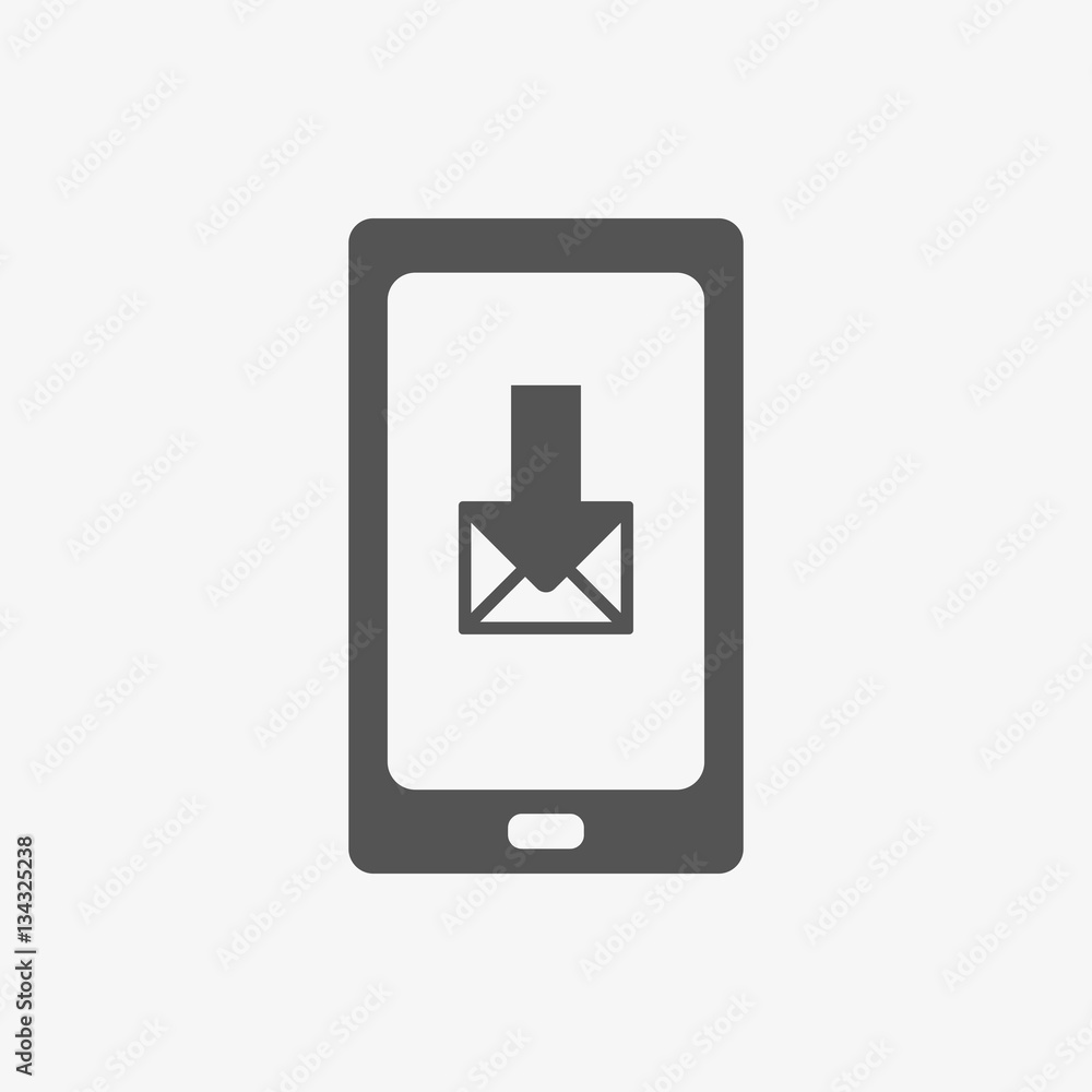 stock vector smartphone email or sms icon mobile mail sign simbol stock vector smartphone email or sms icon mobile mail sign simbol