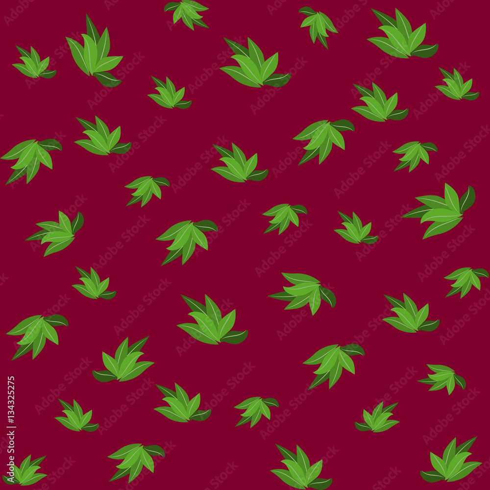 Green leaves seamless pattern for your wallpaper design. Green leaves seamless pattern for your wallpaper design.