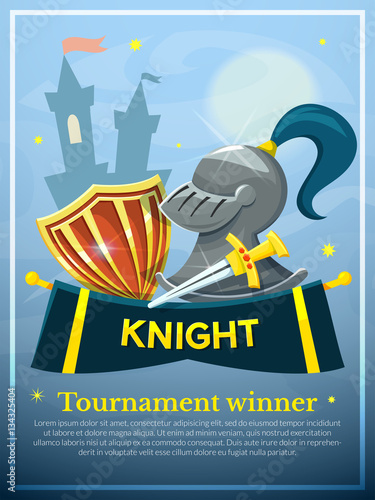 Knight concept design, vector illustration photo