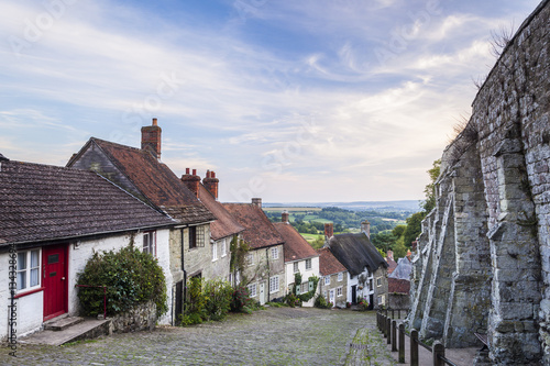 Gold Hill in Shaftesbury, UK. photo
