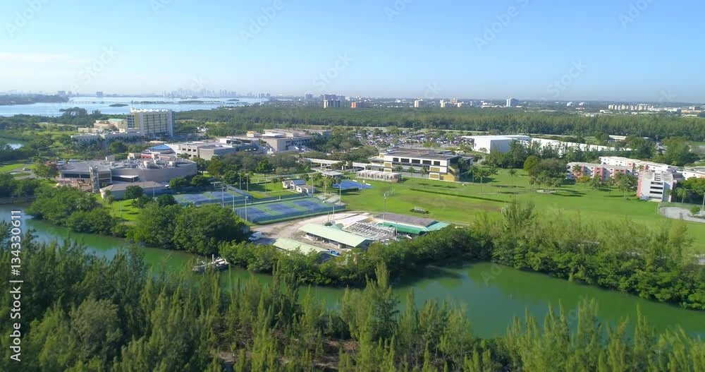 Aerial drone video of Florida International University Miami FL, USA Aerial drone video of Florida International University Miami FL, USA