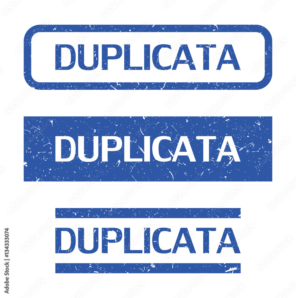 Vecteur Stock Tampon duplicata. Adobe Stock