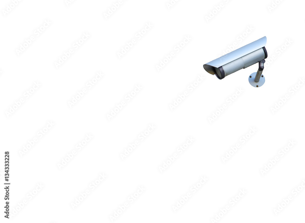 CCTV surveillance camera isolated on white background. Clipping path included. Copy space. CCTV surveillance camera isolated on white background. Clipping path included. Copy space.
