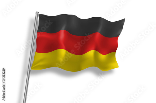 Drapeau d'Allemagne en qualité vectorielle 