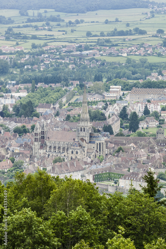 Autun town and cathedral