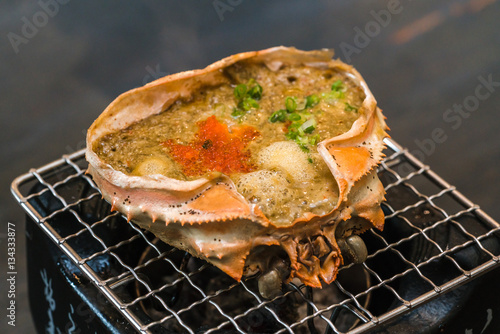 Kanimiso Korayaki or Grilled Crab butter
