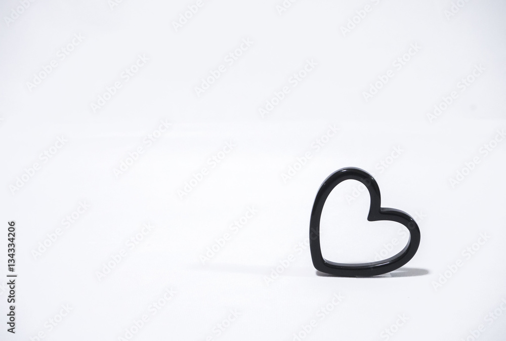 single black heart on white background to create greeting card, valentine concept single black heart on white background to create greeting card, valentine concept