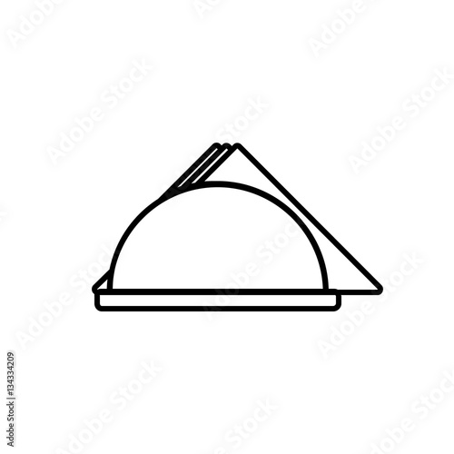 napkin tissue silhouette icon