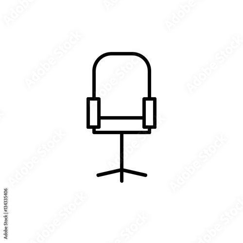Modern vector office chair graphic