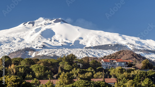 Volcano Etna from Nicolosi, Catania, Italy