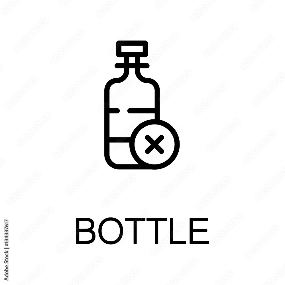 Bottle flat icon Bottle flat icon