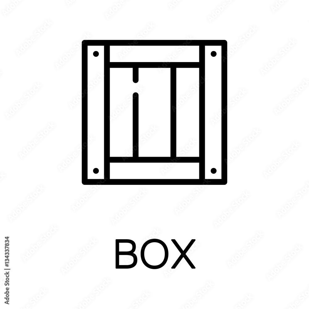 Box flat icon