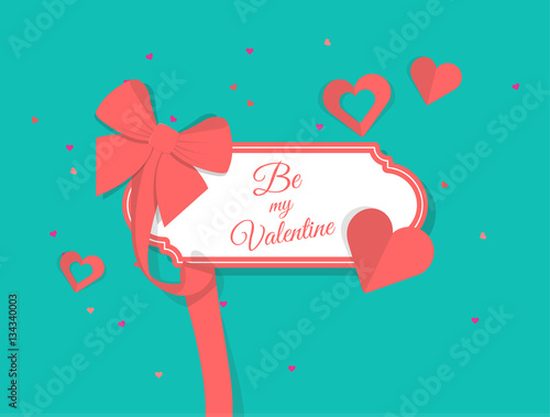 Vector Top View of Valentine's Day Elements 