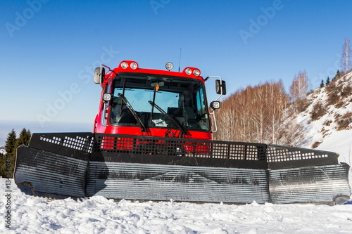 big shovel on snowmobile