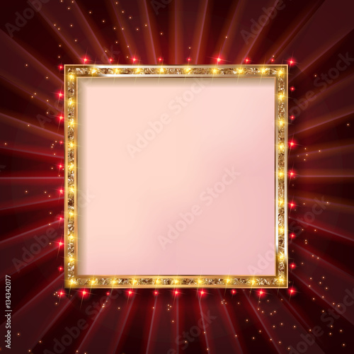 Square glowing frame