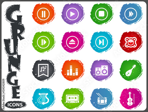 Music icons set