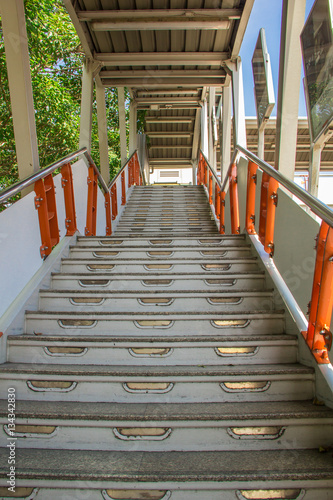 stair to the train station