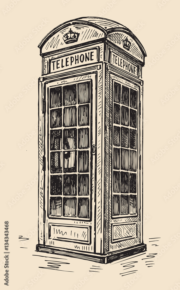 Fotografie phone box in London