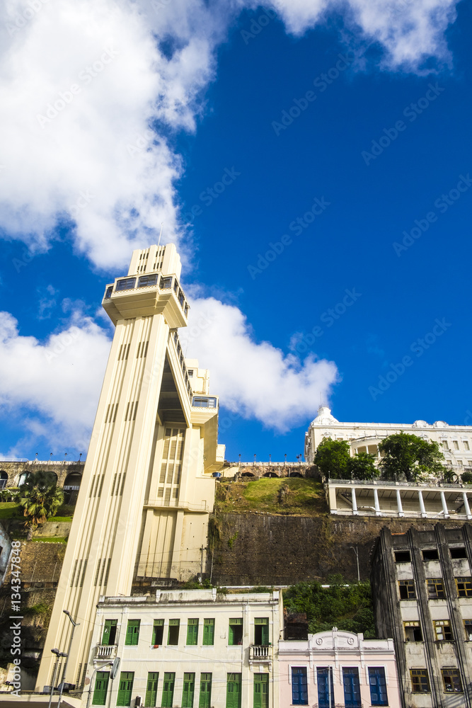 Elevador Lacerda elevator is one of the most famous landmarks in
