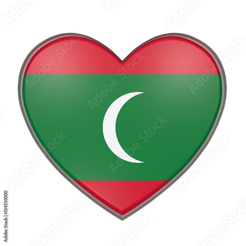 Maldives heart