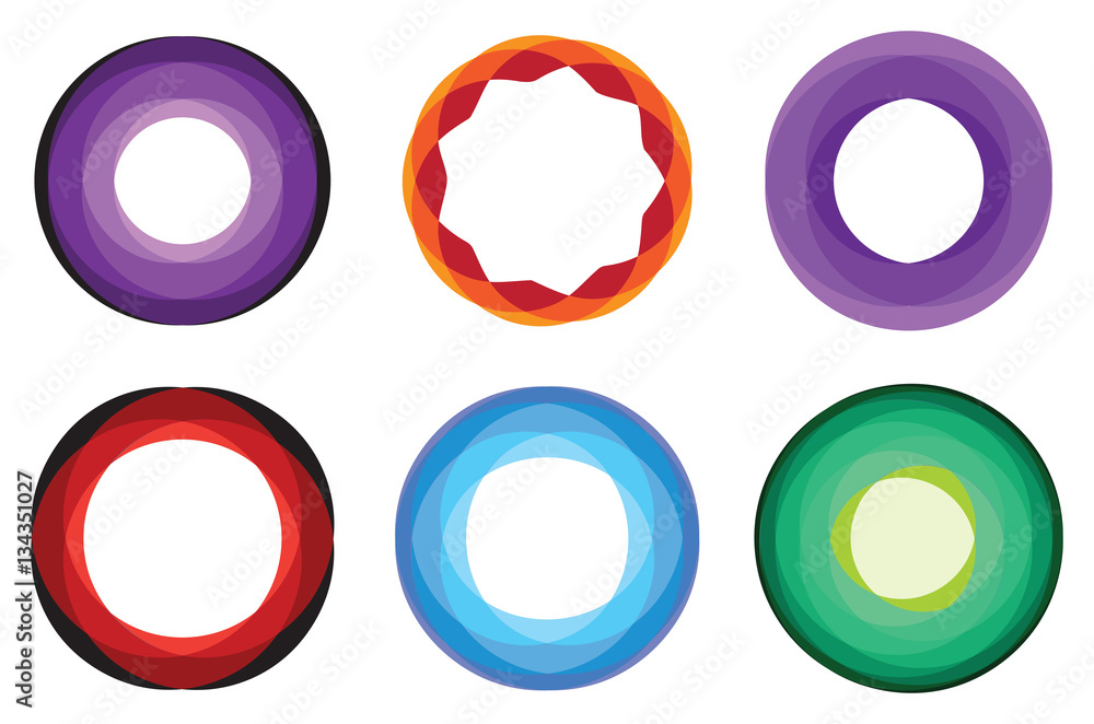 Geometric circle entwined wheels. Business abstract icon. As sign, symbol, logo, web, label, emblem. Geometric circle entwined wheels. Business abstract icon. As sign, symbol, logo, web, label, emblem.